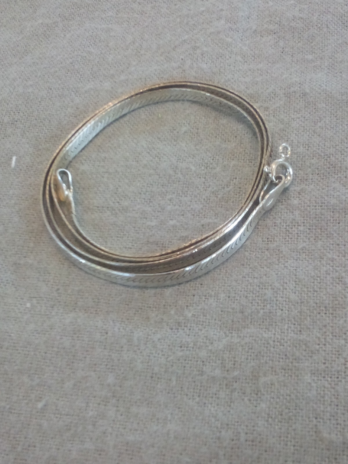 925 20 solid silver herringbone necklace - image 9