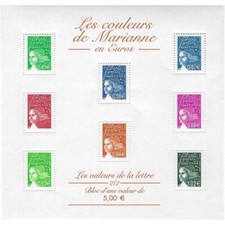 France Bloc feuillet BF 45 Les couleurs de Marianne 2/2