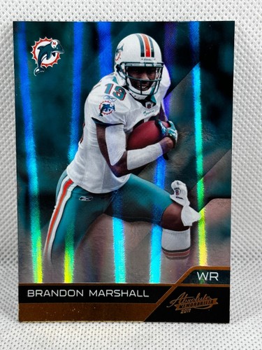 Panini Absolute Memorabilia 52 Brandon Marshall 2011 Holofoil Miami Dolphins - Imagen 1 de 3