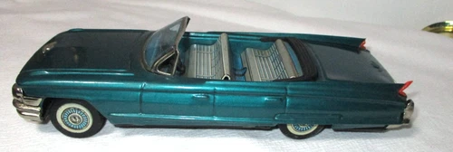VINTAGE BANDAI 1961 TIN FRICTION CADILLAC CONVERTIBLE