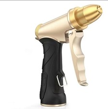 Heavy Duty Metal Water Nozzle Adjustable Spray Watering Plants Car Washing Pet S