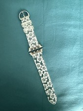 Kate Spade Apple Watch Band Clear With White Flowers New W/out Box
