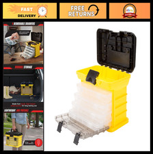 Portable Tool Box - Small Parts Organizer with Drawers, Custom Compartments for