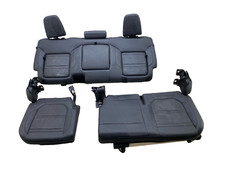 2020 - 2023 Gmc Sierra 2500hd Denali Rear Upper Lower Seat Black Leather Oem