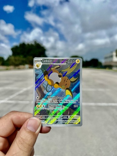 Pokemon TCG Raichu Card Paldea Evolved Illustration Rare Card 211/193