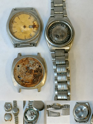 #ad NOT WORKING ONLY REPAIR SPARE FOR PARTS SEIKO AUTOMATIC JAPAN 3 PIECES LOTT $26.10