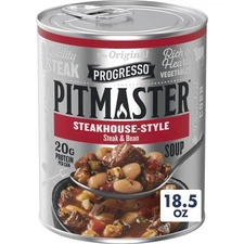 Progresso Pitmaster Steakhouse Style Steak 🥩 and Bean 🫘 18.5 oz (Pack of 4)