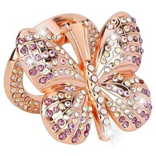 Start Stop Button Cover Butterfly Rhinestones Cute Ignition Protective Cover Pus