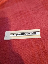 Audi Quattro Schriftzüge Heckklappe Embleme Hinten Selbstklebend 8H0853737 2ZZ