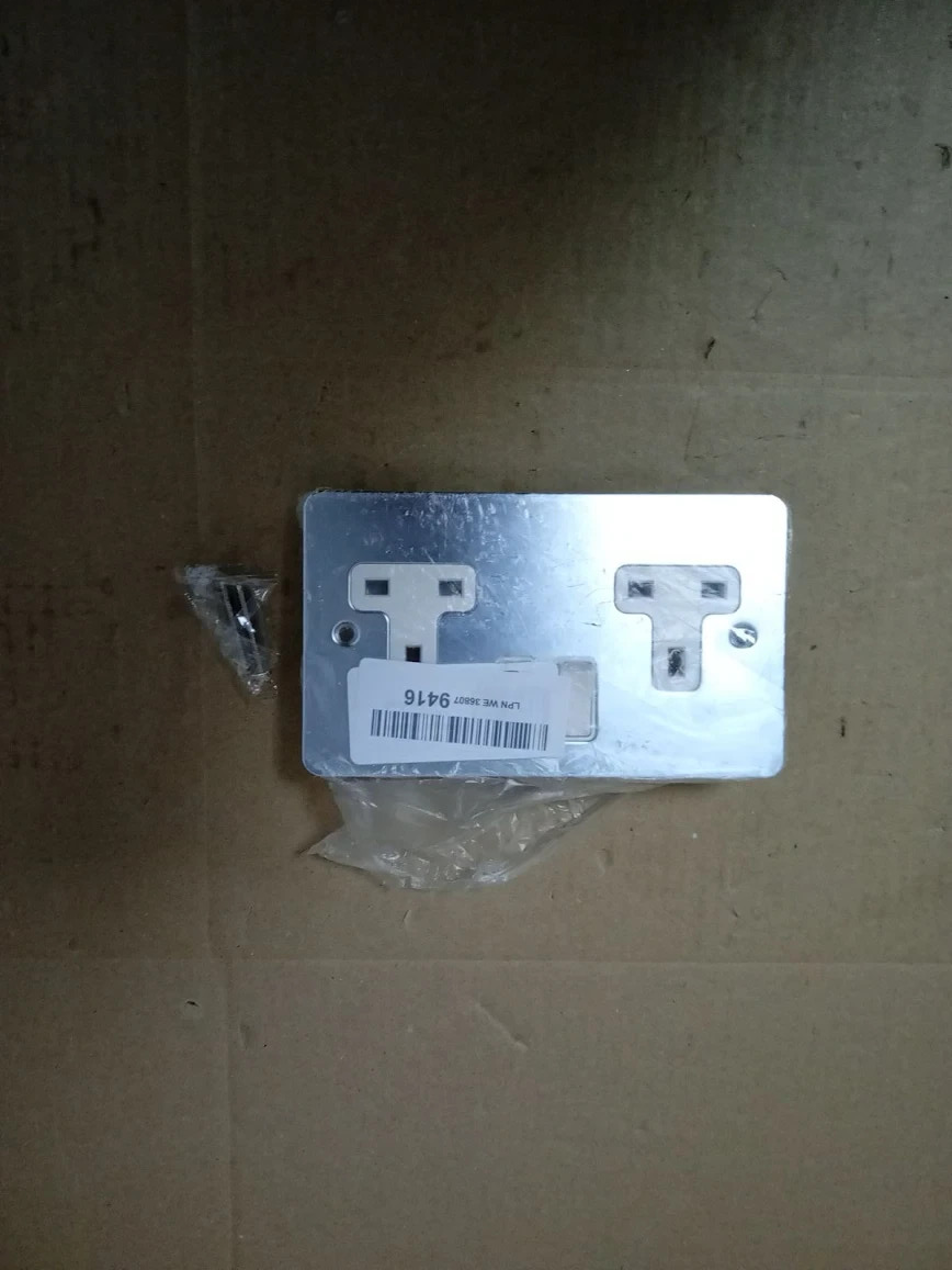 Alliance Electrical FPC2GSOCWH 13A 2 Gang White Insert Double Plug Flat