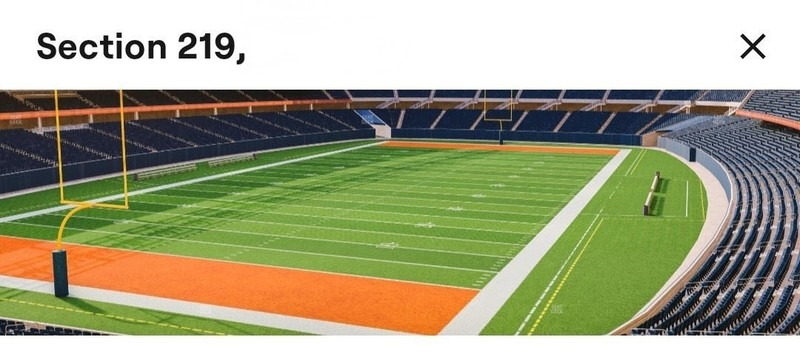 2 Tickets Bears Vs Jax Jaguars 12/6/26 Sunday 12:00 Ct. Sec219 Aisle Seats