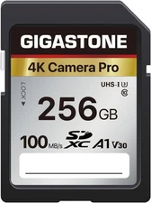 【5-Years Data Recovery】  256GB SD Card, 4K Camera Pro, A1 V30 SDXC Memory Card 4