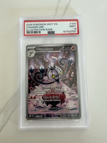 Chandelure graded PSA 9 for sale on eBay