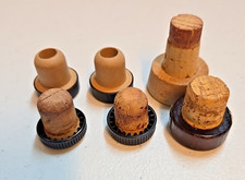 Lot of 6 Cork Bottle Stoppers