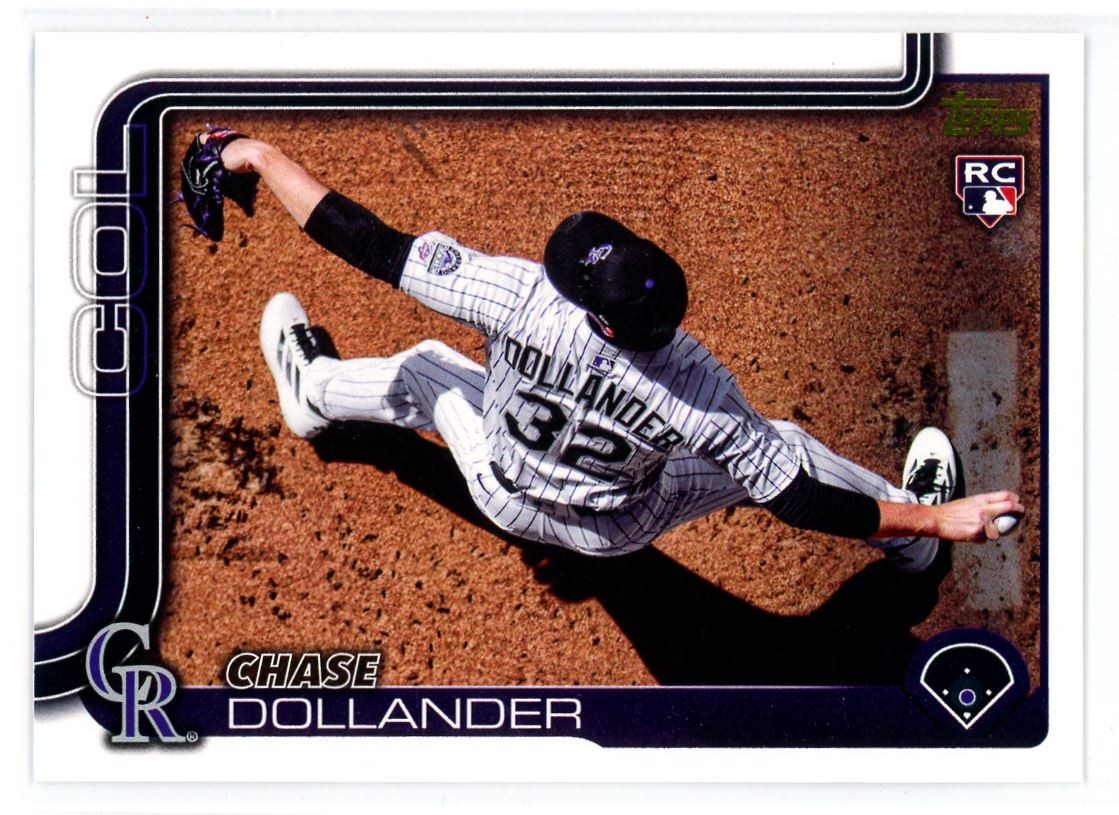 2025 Topps Update Golden Mirror ariation Chase Dollander RC Rockies #US151
