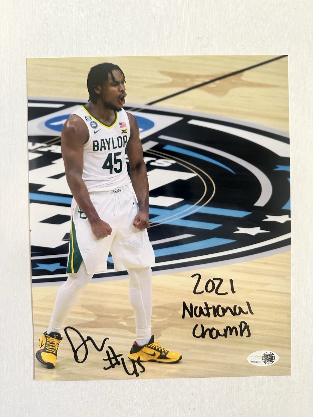 Davion Mitchell Autographed Signed Baylor Bears / 8x10 Photo Natl Champs- JSA 