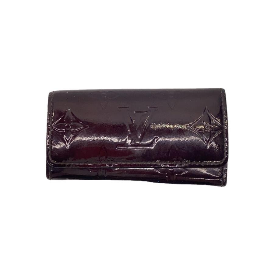 Louis Vuitton Multicle 4 Monogram Vernis Bordeaux Enamel Wallet  