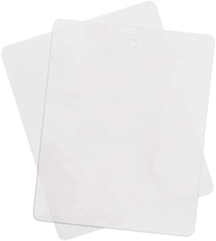 Thin Clear Flexible Plastic Cutting Board Chopping Mat 12" x 15" (COUNT 14)