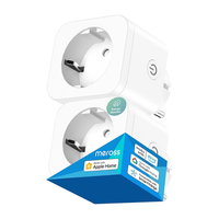 Meross Smart Wlan Steckdose Mit Strommessung 16A, Wifi Alexa Steckdose Mit Sprac