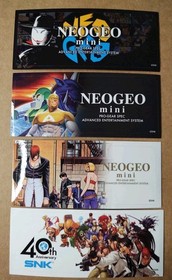SNK NEOGEO MINI MARQUE CONSOLE STICKERS Random Pack of 4  SNK Official Licensed