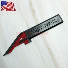 Gloss Black For Acura A Spec Aspec Sport Trunk Tailgate Emblem Badge Sticker Usa