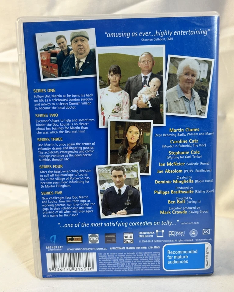 Doc Martin Collection: Series 1, 2, 3, 4 & 5 (DVD, 2004-11, 10-Disc Set, R4) - Image 3 of 4