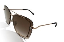 Image of Jimmy Choo Sunglasses Women's Ambra/S DDB Gold Copper/Brown