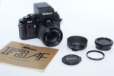 Nikon F3 AF SLR 35mm Film Camera with AF Nikkor 80mm f2.8 Standard Lens. MINT-