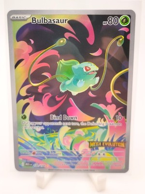 BULBASAUR POKEMON 133/132 2025 MEGA EVOLUTION ENHANCED BOOSTER DISPLAY  3