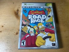 The Simpsons Road Rage Xbox CIB Platinum Hits Complete W/Manual Tested S/Free