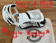 Union Ultra Snowboard Binding Mens Large US 10.5-13 White Black Snow RIGHT ONLY