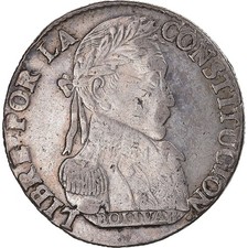 [#343430] Moneda, Bolivia, 4 Soles, 1830, Potosi, BC+, Plata, KM:96a.1