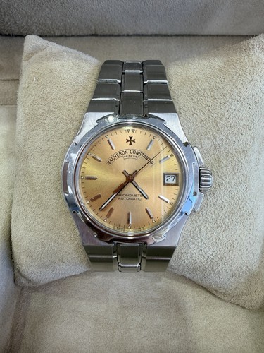Vacheron Constantin Overseas Silver Men's Watch with Salmon Dial - 42050