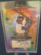 Wild Card 2024 Select Jorbit Vivas Gold Vinyl Prizm 1/1 Autographed Rookie