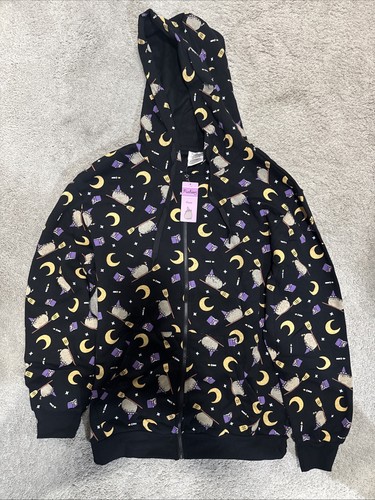 Halloween Pusheen Witch XL Hoodie Sweatshirt Box Exclusive Black Pocket Zipper