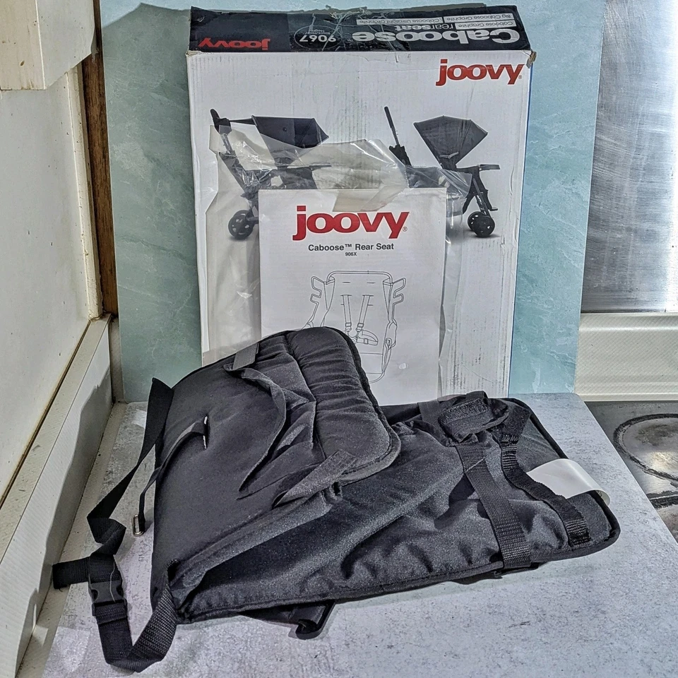 NUEVO Cochecito Asiento Trasero Joovy Caboose Ultraligero Grande 9067 Negro NUEVO EN CAJA Foto 4 de 4