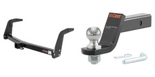 CURT Trailer Hitch Tow Kit 2in Receiver Class 3, Ball Mount, Pin & Clip - 13094