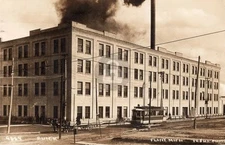 Flint Michigan Buick Factory Horse Trolley 1913 RPPC Photo Postcard COPY
