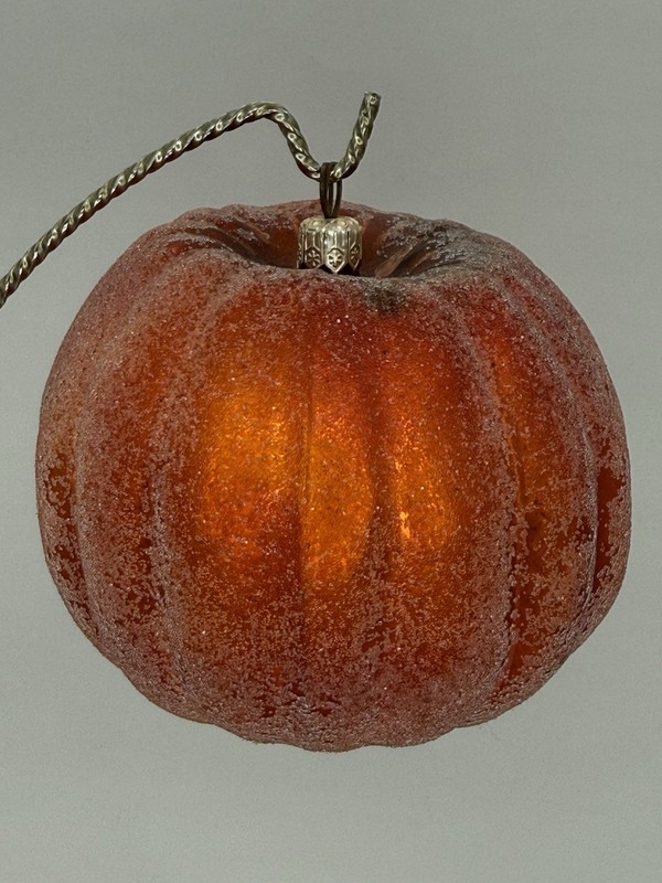 Christopher Radko Sugar Orange Pumpkin Fall Thanksgiving Christmas Ornament