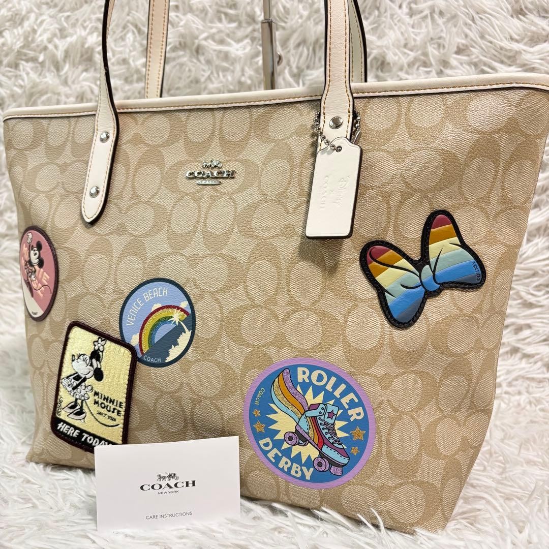 Borsa Coach x Disney Minnie Mouse edizione limitata bianca firmata nuova