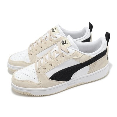 Puma Rebound V6 Low SD White Beige Black Men Unisex Casual Shoes 402262-02