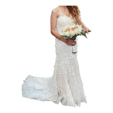 Christian Michele Wedding Dress Strapless Ivory