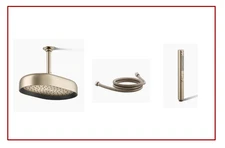 New Kohler 12” Showerhead, Hose, Hand Shower K-26293-G-BV 9514-BV K-21335-G-BV D