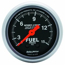 Auto Meter 3311 Sport-comp Mechanical Fuel Pressure Gauge