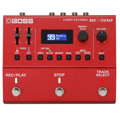 Boss RC-500 Loop Station Dual Track Looper Sampler Guitar Pedal from Japan