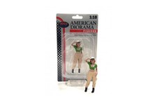 HipHop Girls Figure 1 Green Beige American Diorama 1:18 Female Lady 4" Figure