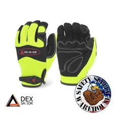 2XL Dex Savior MG101 Mechanic Gloves Premium Synthetic Leather Padded Palm