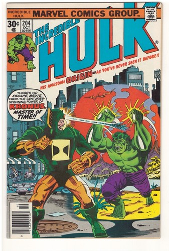 Incredible Hulk #204 (VF/NM) 1976 Marvel Comics "Vicious Circle!"