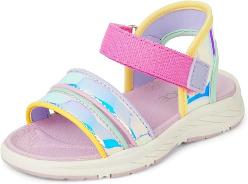 The Children's Place Girl's Toddler Sporty Sandals with Adjustable Straps -sz 9 - Picture 2 of 3