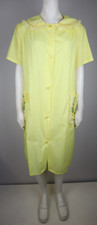 VINTAGE WOMEN'S YELLOW HOUSE COAT NIGHTGOWN - SIZE 38